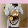 Raccoon Little Cute Cartoon Animal Doll Plush Backpack For School Travel And