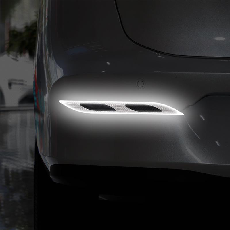 Reflexní gumové lišty proti kolizi a poškrábání pro auto