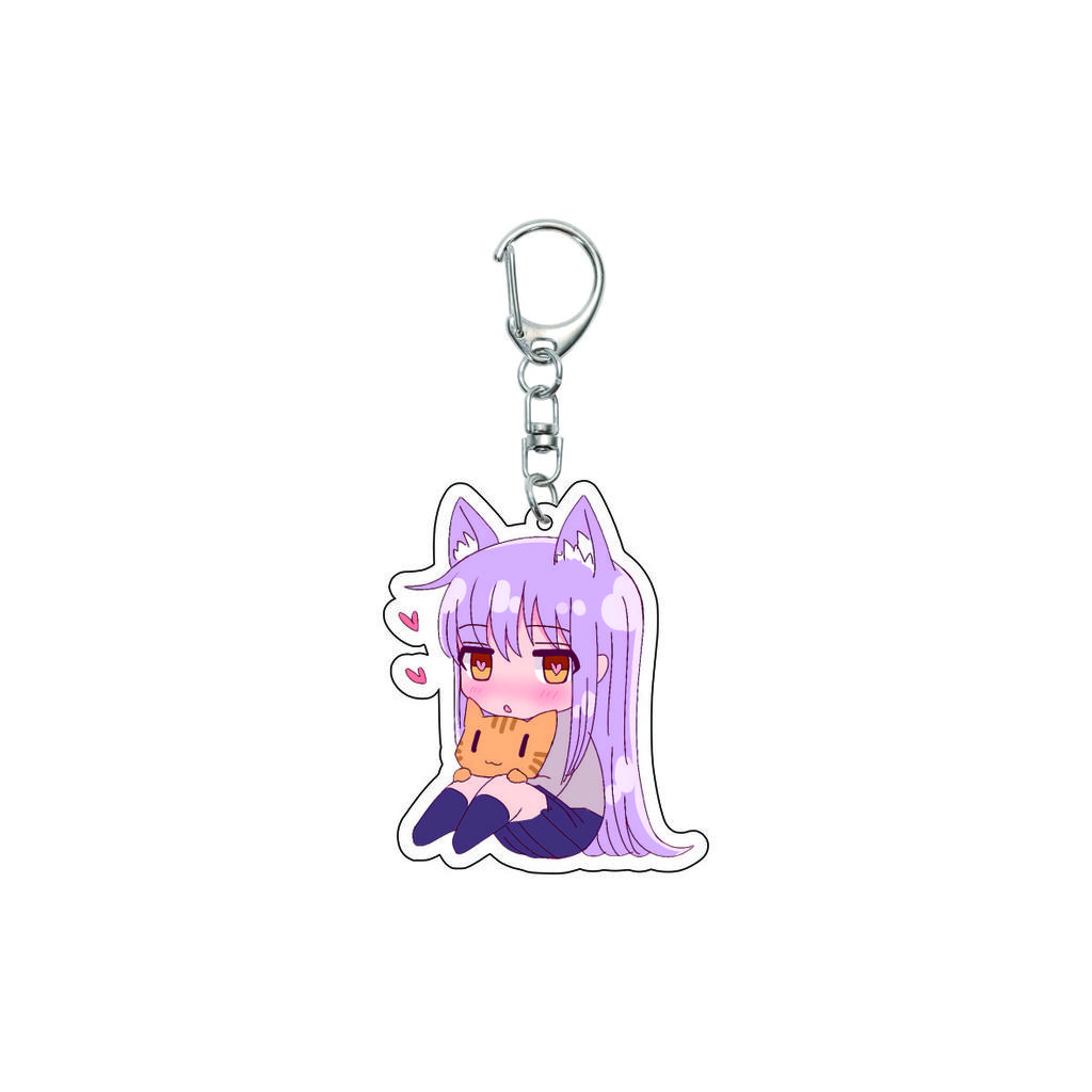 55MM Anime banG Dream Keychain Toyama Kasumi/Saya Yamabuki/Hanazono Tae Key Chain Acrylic Model Plate Christmas Gifts