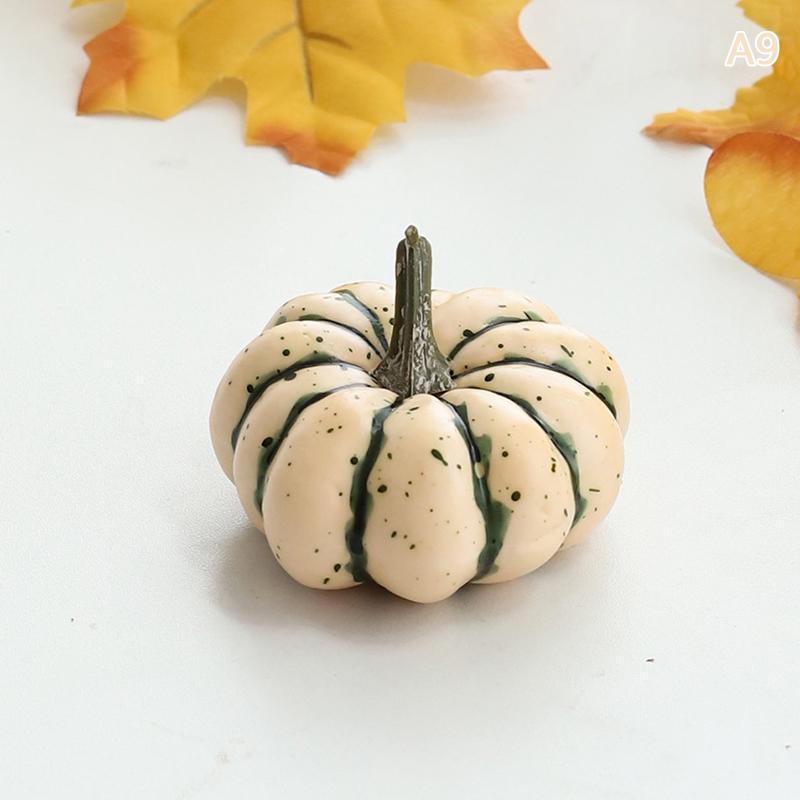 Mini Artificial Halloween Pumpkin Decor Simulation Vegetable Diy Craft Halloween Home Party Decoration Props Farmhouse Harvest