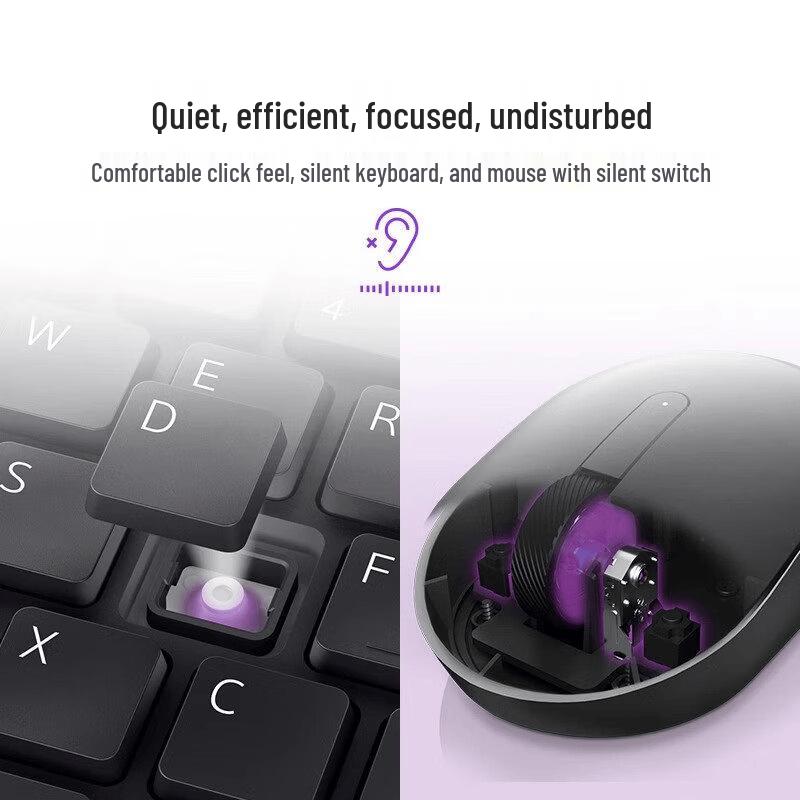Dell KM555 Silent Wireless Keyboard and Mouse Combo