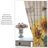 Farmhouse Sunflower Curtains Country Vintage Floral Wooden Board Art Printed Window Drapes Bedroom Kitchen Decor Room Darkening Polyester Master