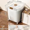 Rotatable Household Rice and Grain Storage Box: Insect & Moisture-Proof, Sealed, Compartmented Bucket