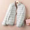 Light Down Jacket Women's New Autumn and Winter Down Duck Down Jacket Japanese and Korean Stand-up Collar Women's Down Jacket
