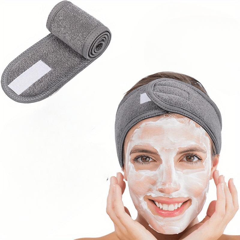 1pc Facial Spa Headband Makeup Shower Bath Wrap Sport Hairband Terry Cloth Adjustable Stretch Towel Head Wrap