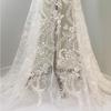 European Princess Evening Dress: Exquisite Full Embroidery Lace Mesh Fabric