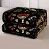Forest Mushroom Theme Blanket, Comfortable Soft Sofa Throw Air Conditioning Blanke for All Ages Four Seasons Functional Blanket,