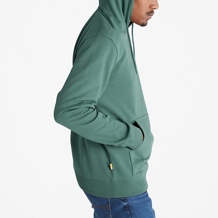 Timberland Logo Printed Sports Casual Breathable Long Sleeve Hoodie Men Hoodies Balsam-Green Black A2FV7-DA9