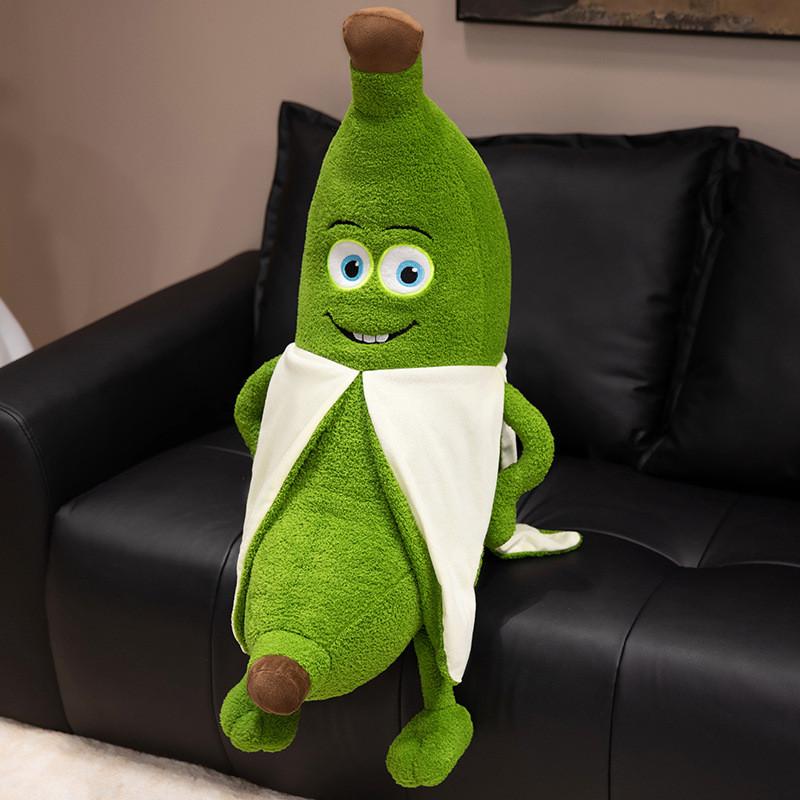 Plush Banana Funny Toy With Pp Cotton Filling For Childrens Holiday Present