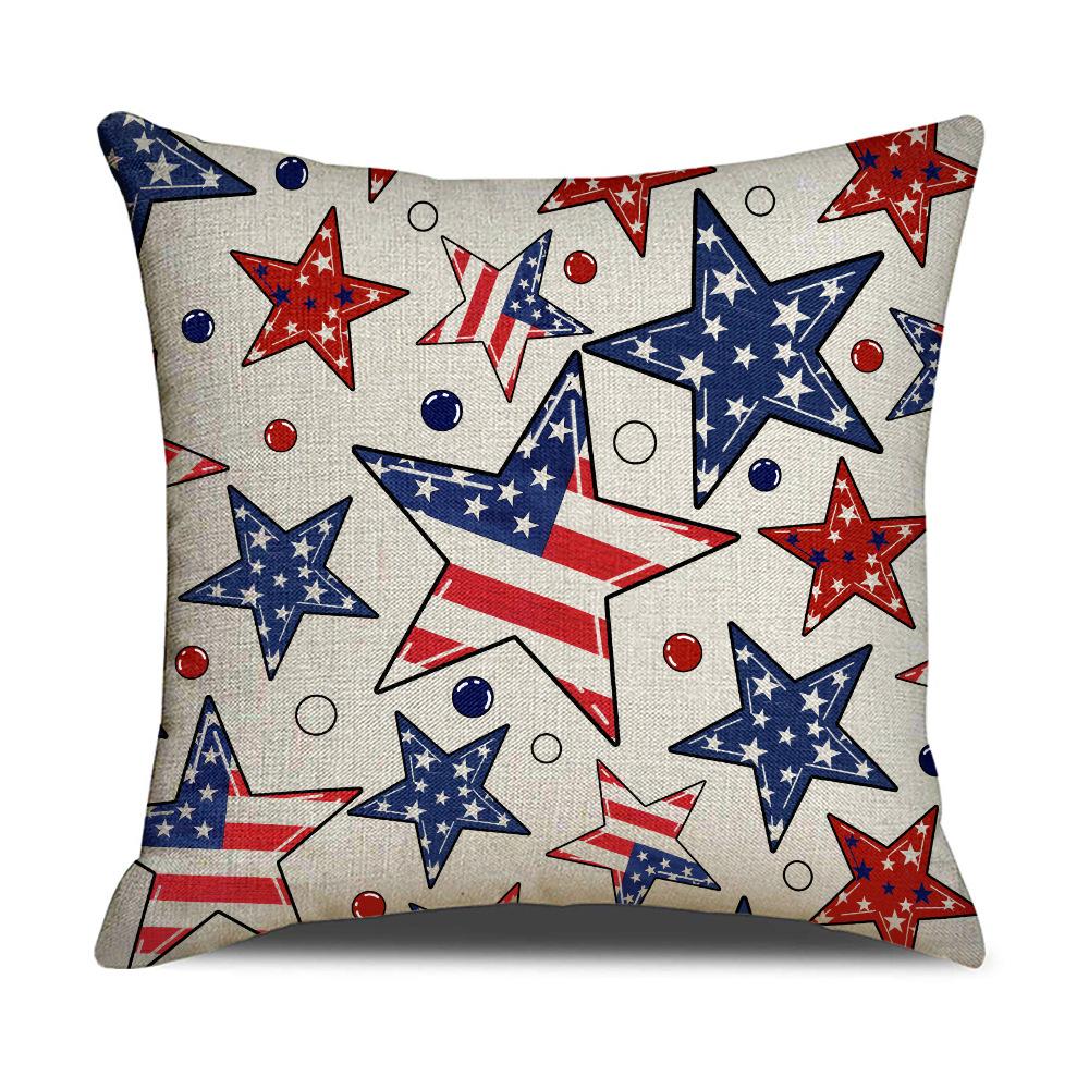 

Новая наволочка ко Дню независимости США, льняная наволочка для автомобильной подушки, комбинация наволочек для подушек для спальни, гостиной, ванной комнаты, окна, подушки-сиденья, поясничной подушки 45 * 45Cm (excluding pillow core)