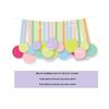 Macaron Color Tassel & Flower Balloon Wall - Baby's 1st Birthday Decoration Photo Backdrop