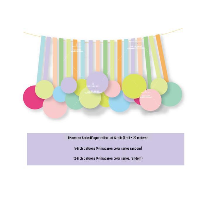 Macaron Color Tassel & Flower Balloon Wall - Baby's 1st Birthday Decoration Photo Backdrop