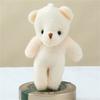 10/50pcs/lot 11CM Mini Multi- Teddy Stuffed Plush Toy Lovely White Bear Doll Toy Backpack Keychain Birthday Party Gifts