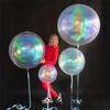 12 Stück schillernde 4D runde Folienballons 22/12/10 Zoll holografische 4D-Folienballons Helium Luft Globos Meerjungfrau Geburtstag Hochzeit Dekoration 5