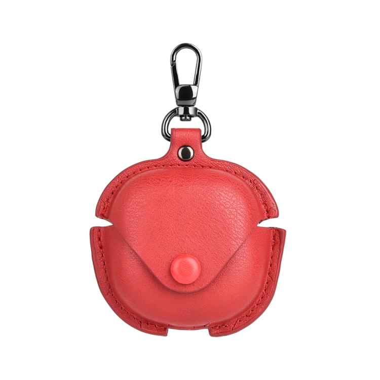 Business Leather Earphone Case For Samsung Galaxy Buds4 / 4 Pro, PU Leather Shockproof Protective Cover with Hook
