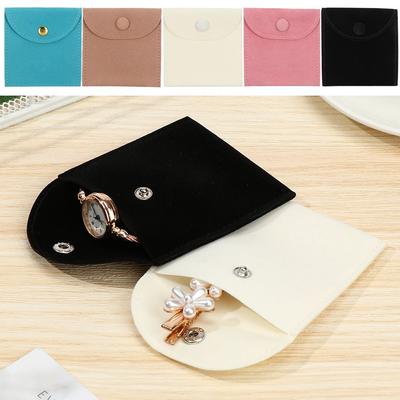 Portable Snap Velvet Wrapping Bag Jewelry Packaging Bag Storage Pouch Bracelet Bag