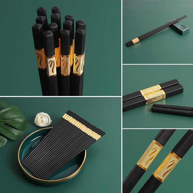 Changbaosen Anti-slip Alloy Chopsticks for Restaurants