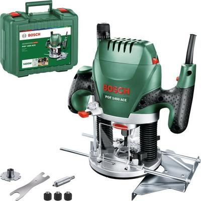Bosch Router - POF 1400 ACE (1400W, Delivered with Set of Accessories)