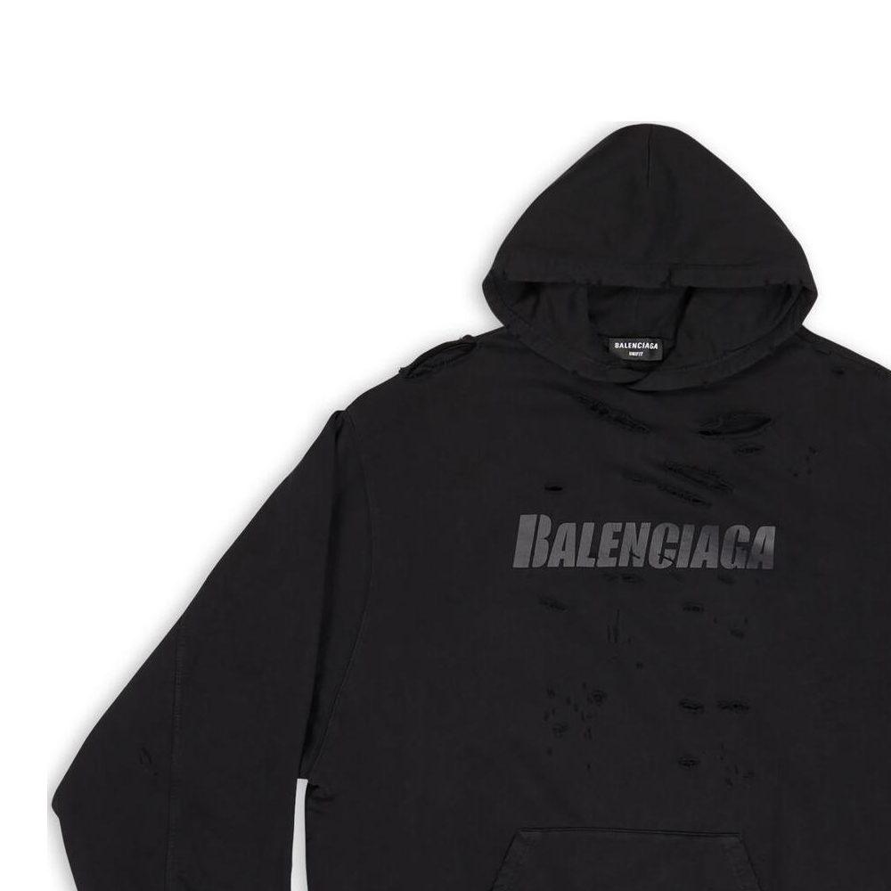 Balenciaga Caps Destroyed Oversize Fit Hoodie 659403TKVB61781