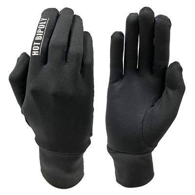 Daytona 27630 Motorcycle Inner Gloves, Autumn and Winter, Stretchy, Brushed Lining, Hot Bi-Poly, 4-Way Stretch Inner Gloves, L Size, Black