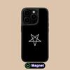 Aesthetic Pentagram Phone Case for iPhone 17 16 15 14 13 12 11 Air Pro Max Plus Matte Surface Magsafe Cover