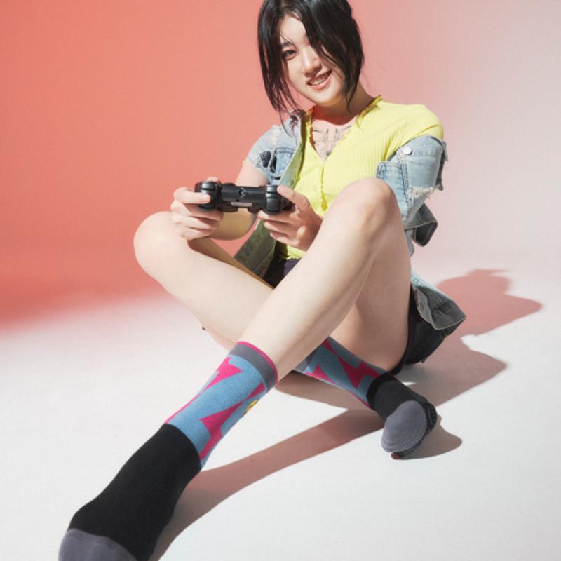 

SoxOverWhatever Aesthetic Alternative Blue/Black [S] Quarter S(220-250mm)