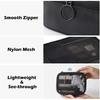 Mesh Makeup Bag, 3 Pcs Makeup Bag Set, Lightweight Mesh Cosmetic Bag with Zipper (S, M, L)