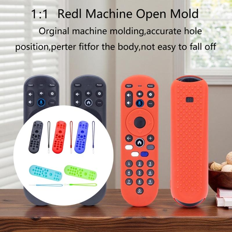 Flexible Silicone Remote Control Cover For Xumo MG3-R34010 TV Voice Remote Soft Protector with Lanyard Rope