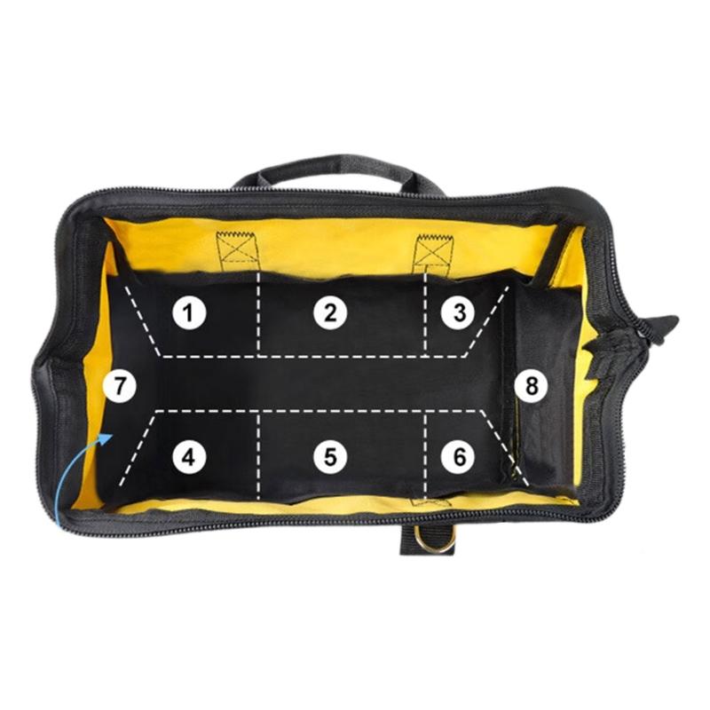 Portable Tool Bag for Men Wide Opening Storage Waterproof Organization for Tool Storage Handbag for Screwdriver