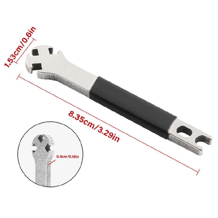 Portable Mountain Bike Spokes Wrench 3.3/3.4/3.5mm Spokes Nipples Remover Stainless Steels Bike Spokes Wrench Enduring
