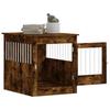 vidaXL Dog Crate Furniture Smoked Oak 64.5x80x71 Cm