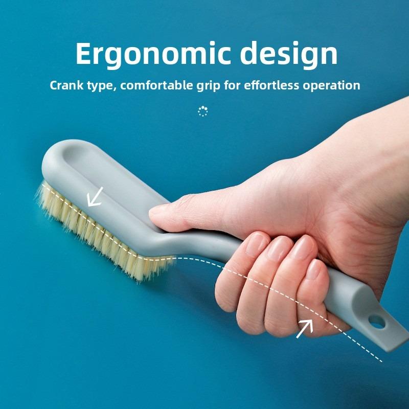 Household Long-handled Shoe Brush, Wall-hanging Plastic Shoe Cleaning Brush, Multi-functional Cleaning Brush, Non-cutting Soft-hair Shoe Cleaner