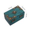 Vintage Jewelry Box Wooden Box Home Desktop Jewelry Storage Box With Password Lock Window Displays Treasure Chest Home Decor