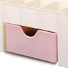 Schreibtisch Schubladen Organizer Multifunktional Ordentliche Organisation Kunststoff Make-up Schmuck Aufbewahrungsbox Hellrosa