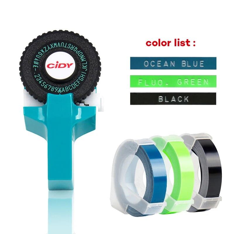 

1 шт. для dymo, устройство для тиснения этикеток с лентой для этикеток 9 мм, ручное устройство для изготовления этикеток «сделай сам», пишущая машинка для принтера этикеток MOTEX E101 printer and tapes9