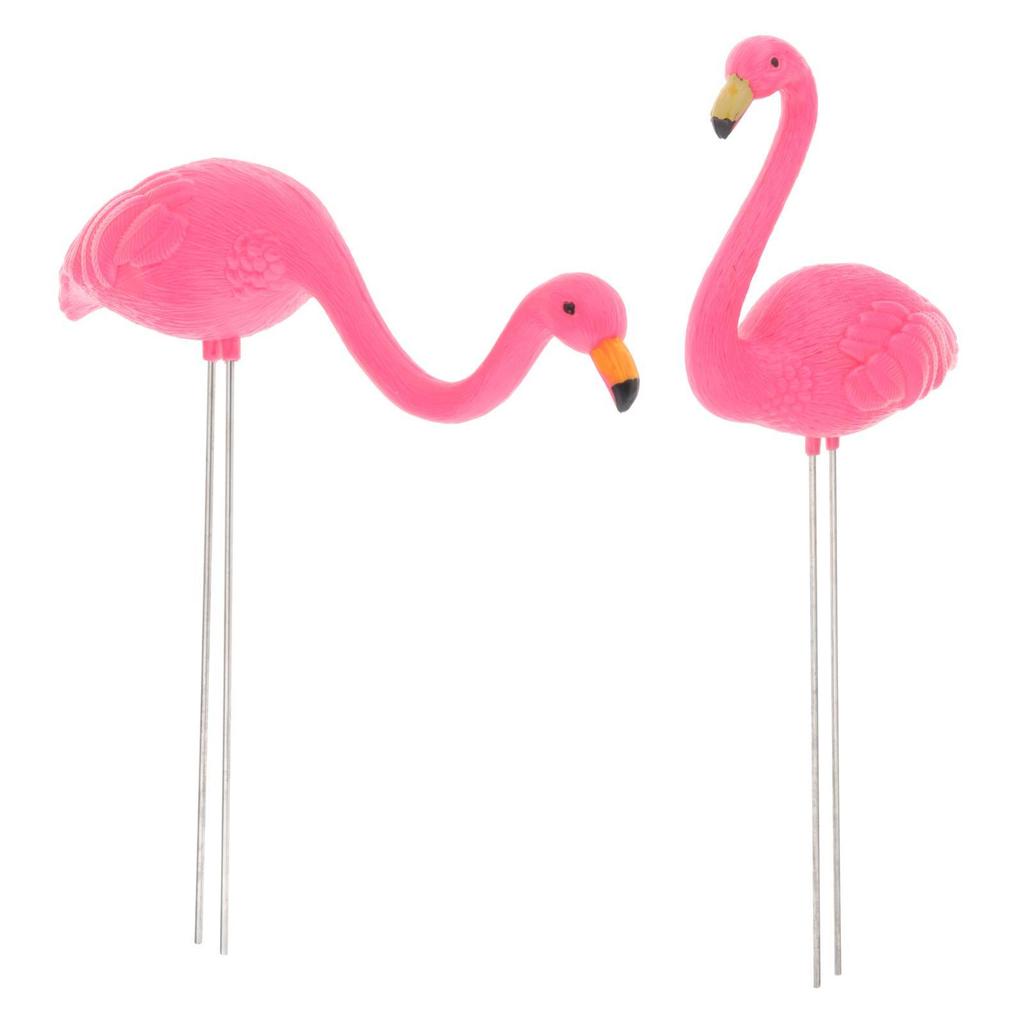 Flamingo Stake ABS Lawn Sculpture Decorative Figure for Garden Outdoor Backyard and Festive Home Decor