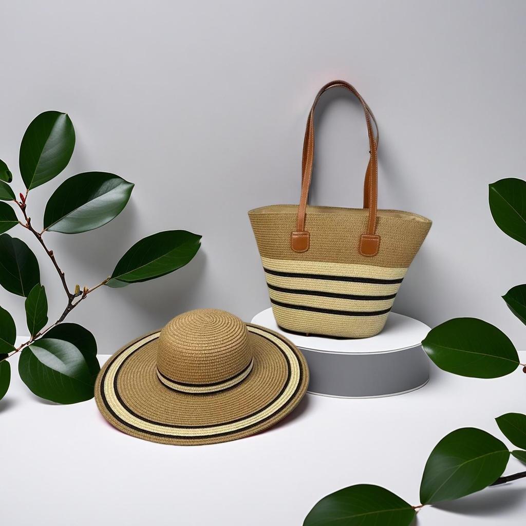 Trendy French One-Shoulder Straw Tote: Large-Capacity Woven Beach & Vacation Handbag for Women