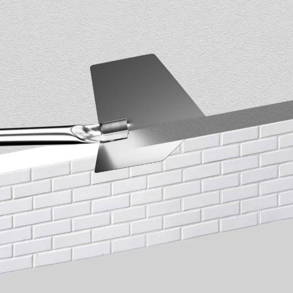 Outdoor Corner Trowel Stainless Steel Garden Metal Handle 90 Degree Drywall Outdoor Corner Trowel Small Rounded Cutting Tools