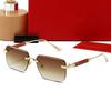 Unisex Fashion Frameless Sunglasses Retro Square-Frame Brand Designer Sun Glasses UV400 Shades Eyewear Outdoor Travel Eyewear