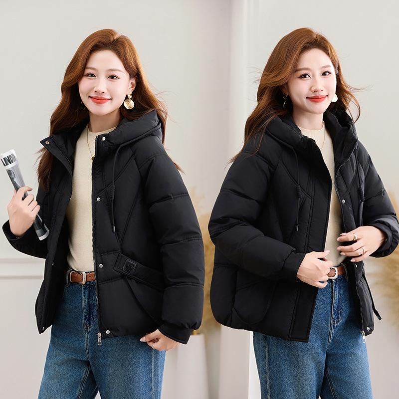 New hooded down padded clothes mother padded jacket middle-aged and elderly padded clothes women's short padded clothes winter coat