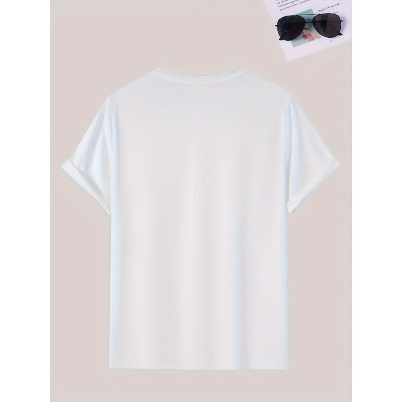Europäische Größen Vintage Trendig Oversized Lässiges T-Shirt Sommer Herrenmode Muster Kurzarm T-Shirt mit Buchstabenmuster Aufdruck