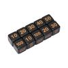 10Pcs Dice Set Plastic Right Angle 6 Sided Numbers Dice for Game Desktop Education Black