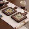 Heat Resistant Insulation Mat Retro Wooden Placemat Hot Tea Water Cups Wood Coaster  Coffee Cup