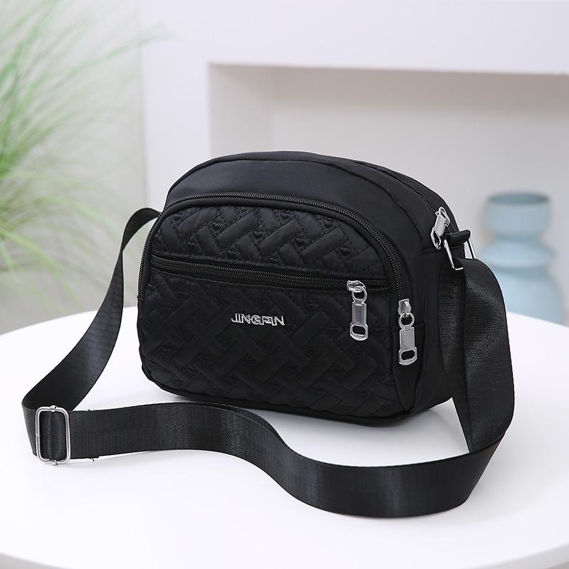 Women's Travel Crossbody Bag - Red & Black Shoulder Bag