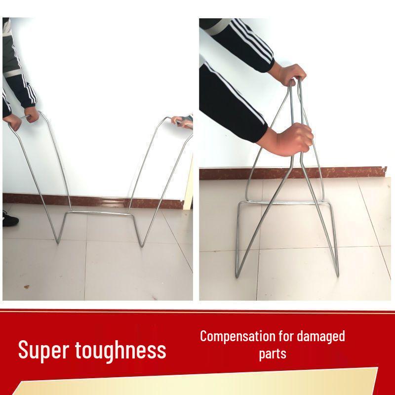 Outdoor Portable Trash Bag Holder - Large Hanging Rack for Camping and Agricultural Use.