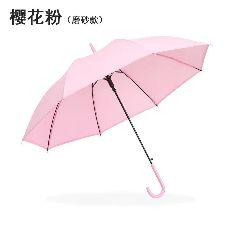Automatic Transparent Umbrella for StudentsChildren Long Handle Straight Rod Environmentally Friendly Transparent Umbrella