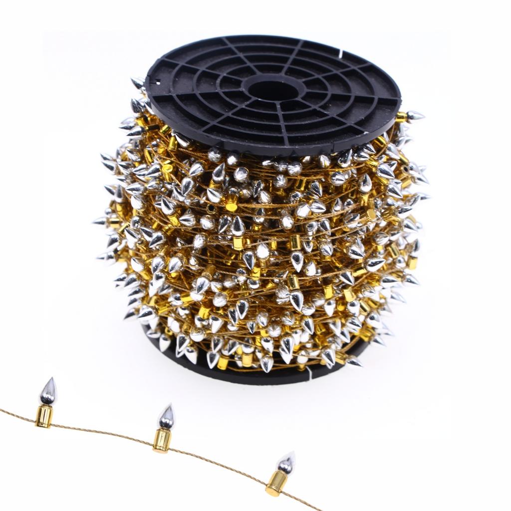 5M Mini Colorful Christmas Fairy Lights Fake Light String Dollhouse Decor Miniature Craft Furniture Accessory Pretend Play Toy