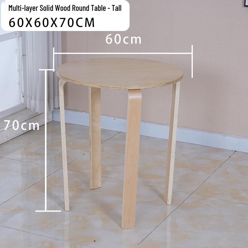 Solid Wood Stool - High & Low Styles: Commercial, Dining, Low, Simple, Adult Bentwood