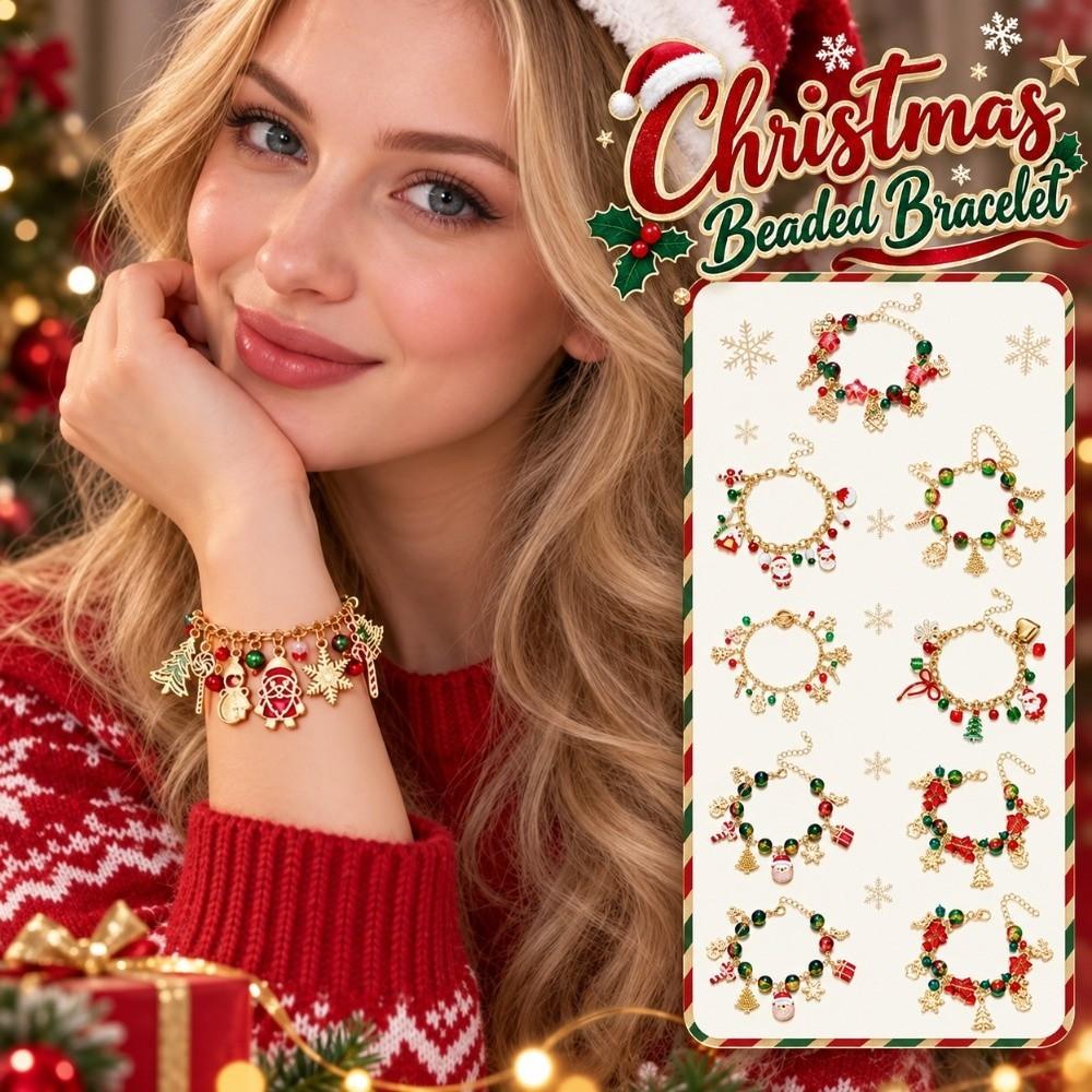 Exquisite Christmas Tree Bracelet Charming Style Snowflake Pendant Bangles Teen Girls