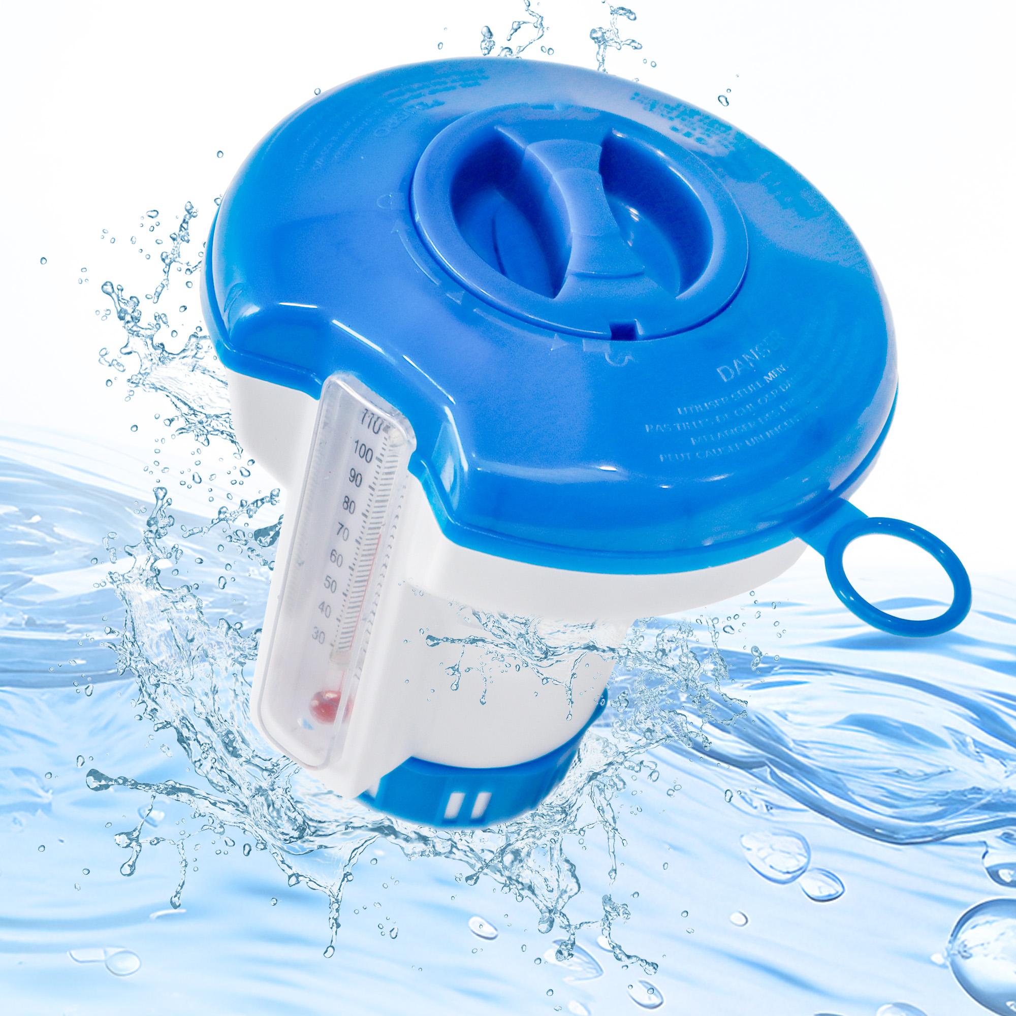 

1pc Floating Chlorine Dispenser, Adjustable Flow Vents Balanced Chemical Dispenser, for Large And Small Pools, Hot Tub, Spa белый